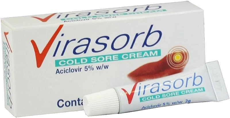 Virasorb Cold Sore Cream 2g x 3 Packs