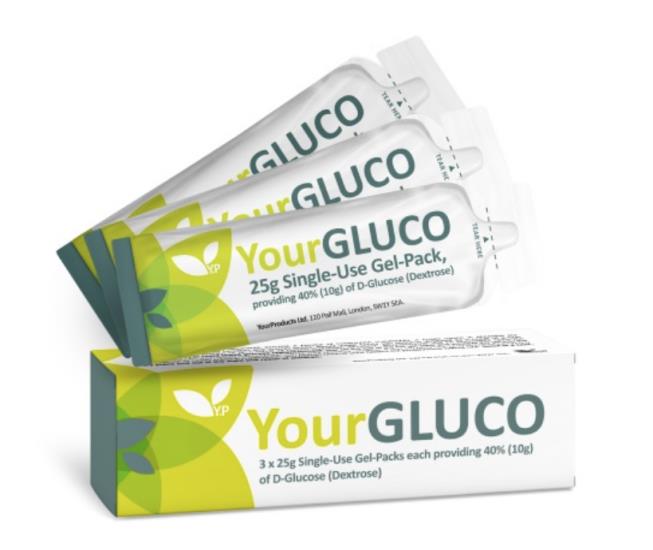 YOURGLUCO Glucogel 40% Oral Glucose Gel 25g x 3