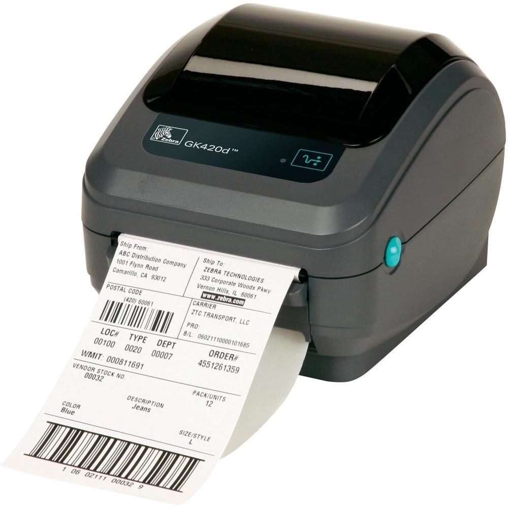 New Zebra GK420d Thermal Label Printer 6x4 USB Ethernet LAN 203dpi Royal Mail