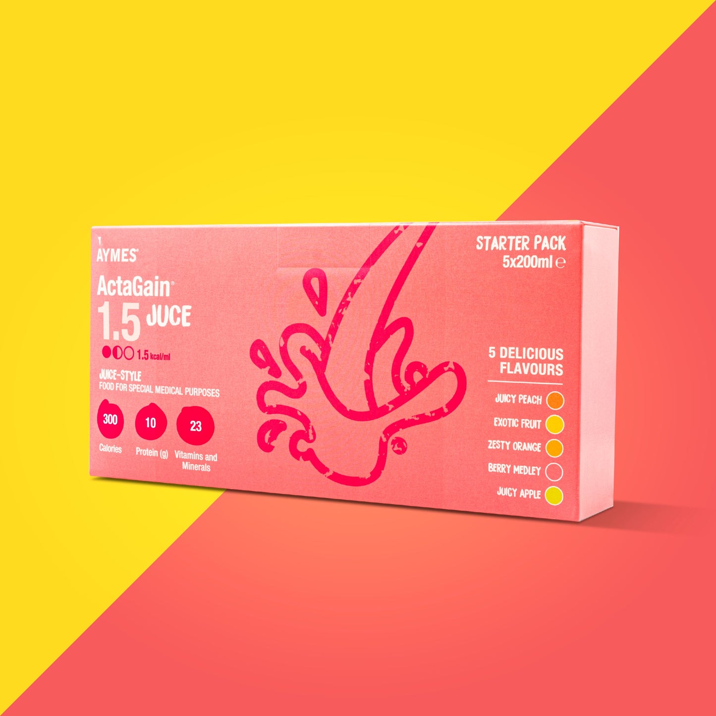 ActaGain 1.5 Juce Starter Pack – 5 x 200ml cartons
