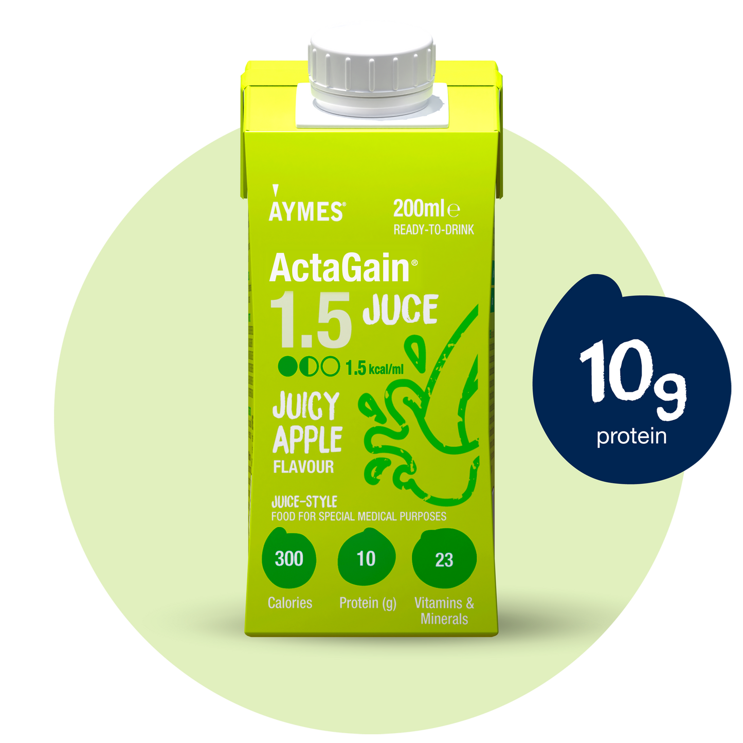 ActaGain 1.5 Juce Juicy Apple 200ml Tetra Pak