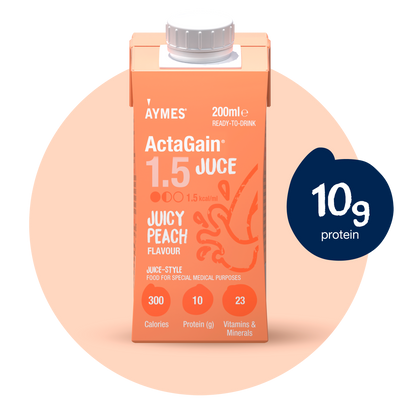 ActaGain 1.5 Juce Juicy Peach 200ml Tetra Pak