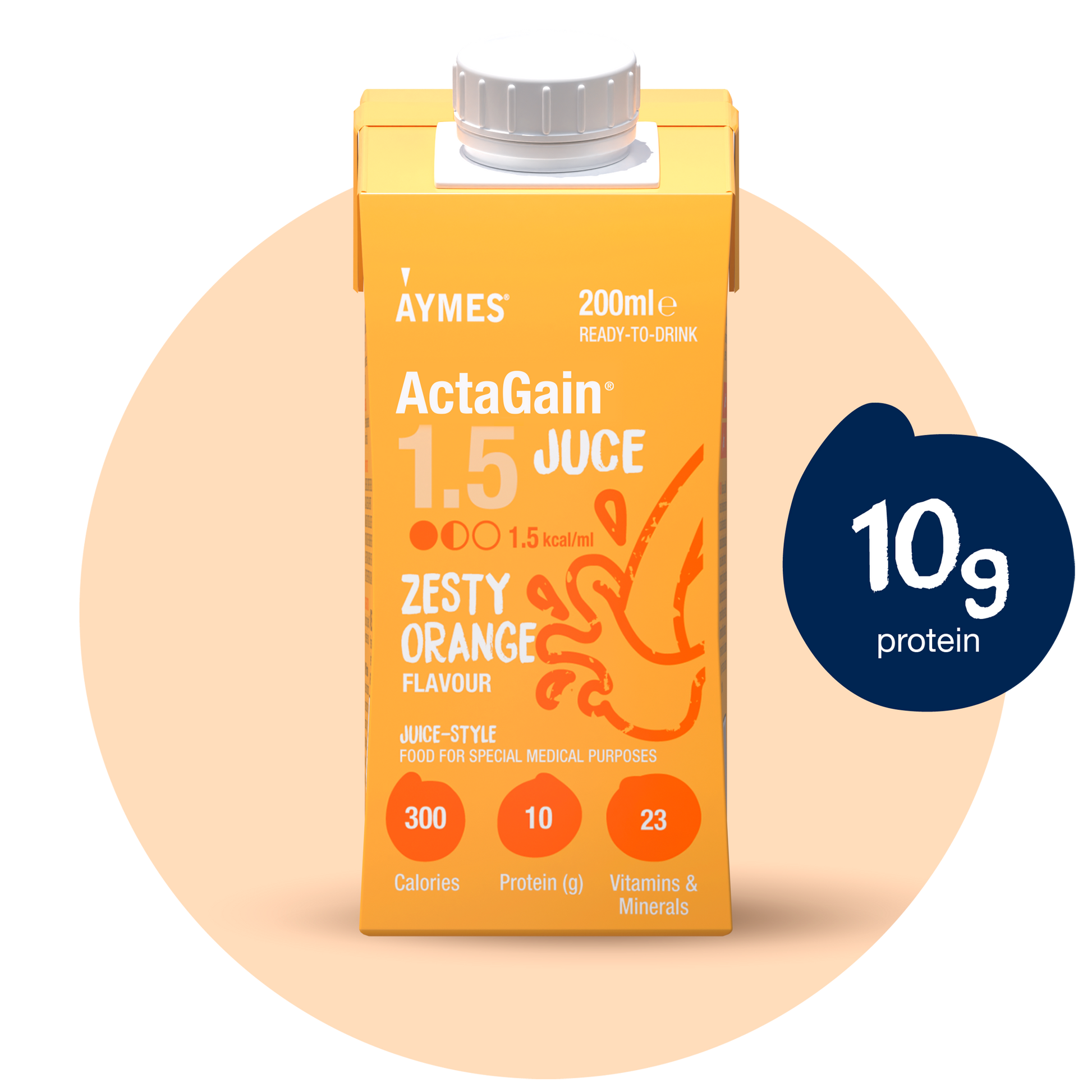 ActaGain 1.5 Juce Zesty Orange 200ml