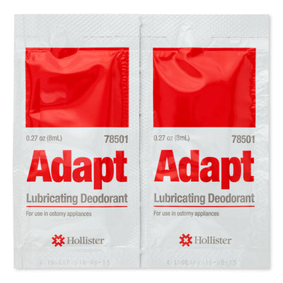 Hollister Adapt Lubricating Deodorant packets, box of 50, product code 78501