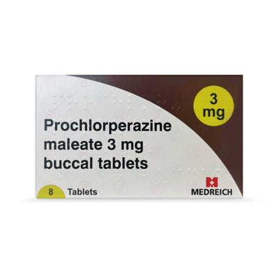 Migraine Relief 3mg Buccal Tablets for Nausea (Buccastem Alternative) Pack of 8