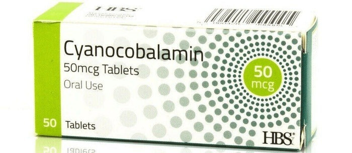 Vitamin B12 Cyanocobalamin 50mcg 50 Tablets x 3 Packs Vitamins/Supplements