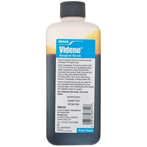 Videne Surgical Scrub Povidone 7.5% 500ml -   Videne EasyMeds Pharmacy