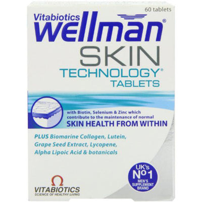 Vitabiotics Wellman Skin Technology - 60 Tablets Vitamins - Wellman