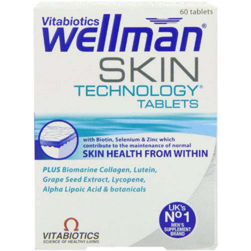 Vitabiotics Wellman Skin Technology - 60 Tablets -   Vitabiotics EasyMeds Pharmacy