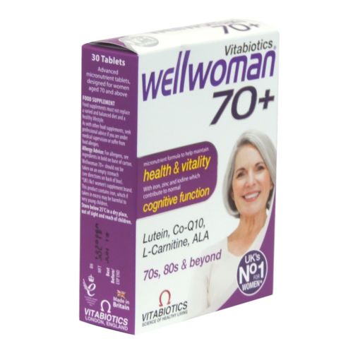 Vitabiotics Wellwoman 70+ x 30 Tablets Advanced Formula for 70+ -   Vitabiotics EasyMeds Pharmacy