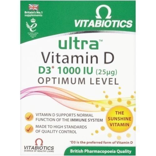 Vitabiotics Ultra Vitamin D Tablets x 96 Vitamin D3 - Vitabiotics