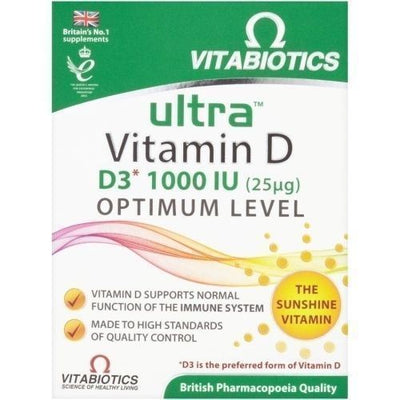 Vitabiotics Ultra Vitamin D Tablets x 96 -   Vitabiotics EasyMeds Pharmacy