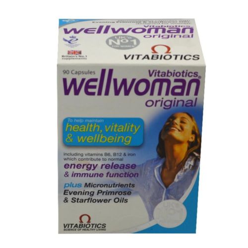 Vitabiotics Wellwoman Original Vitamin/Mineral Formula 90 Capsules -   Vitabiotics EasyMeds Pharmacy