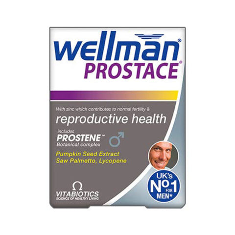 Vitabiotics Wellman Prostace | 60 Tablets | Zinc Vit B6 Magnesium Vitamins - Wellman