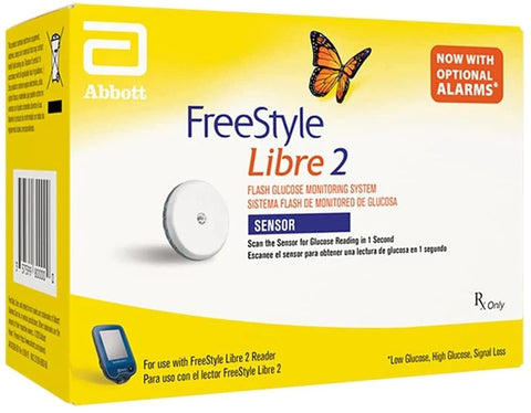 2 x Freestyle Libre 2 Sensors for continuous blood glucose monitoring | EasyMeds Pharmacy