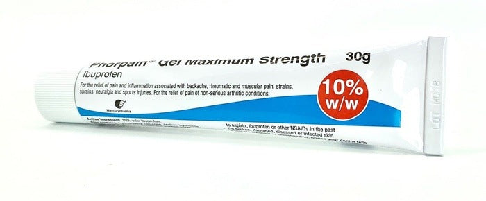3 x Ibuprofen Forte Gel 10% 30g | Anti-inflammatory Pain Relief (Phorpain/Fenbid) | EasyMeds Pharmacy