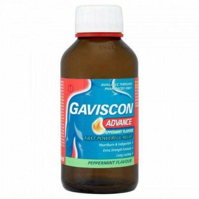 Gaviscon Advance Liquid Peppermint Flavour 250ml x 6 -   Reckitt Benckiser EasyMeds Pharmacy