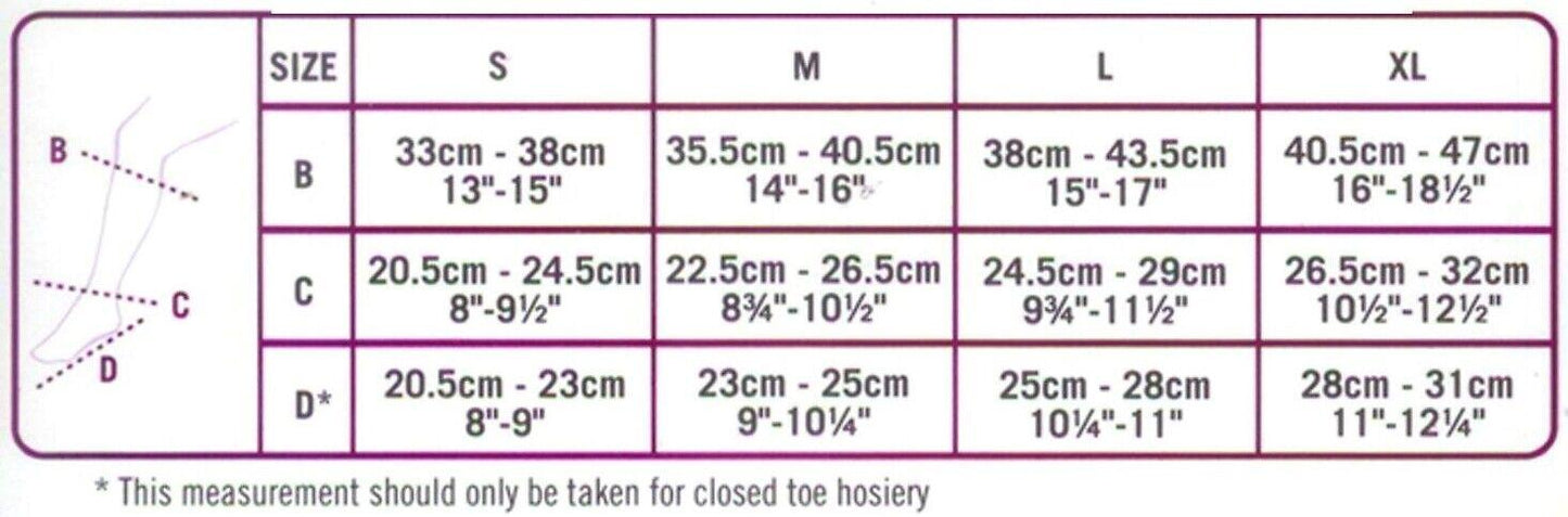 Scholl Softgrip Ultima Class 2 Below Knee Open Toe Stockings, Small, Natural -   Scholl EasyMeds Pharmacy