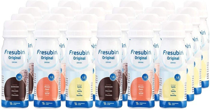 Fresubin Original Drink Mixed Flavours 24 x 200 ml Nutritional Drinks - Fresubin Orig