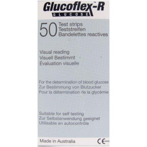 Glucoflex-R Blood Glucose Test Strips x 50 Glucoflex