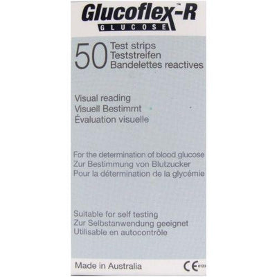 Glucoflex-R Blood Glucose Test Strips x 50 -   Glucoflex EasyMeds Pharmacy