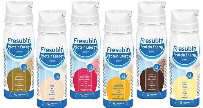 Fresubin Energy Protein Drinks Mixed Case 24 x 200ml Nutritional Drinks - Fresubin