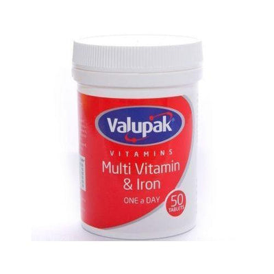 Valupak Multi Vitamins & Iron Tablets x 50 Valupak