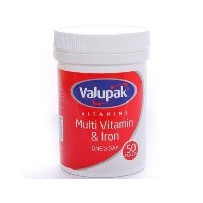 Valupak Multi Vitamins & Iron Tablets x 50 -   Valupak EasyMeds Pharmacy