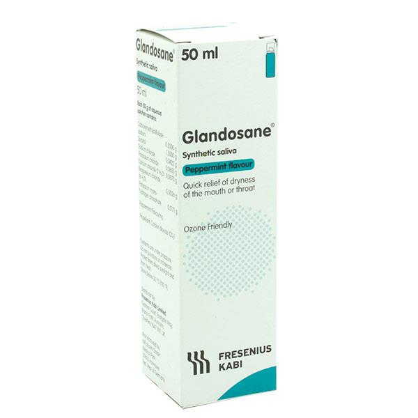 Glandosane Synthetic Saliva Spray 50ml - Peppermint Oral Care - Dry Mouth