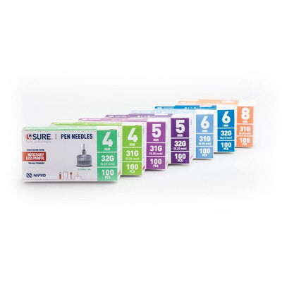 4Sure Pen Needles 31G Choose from 4mm/5mm/6mm/8mm | EasyMeds Pharmacy