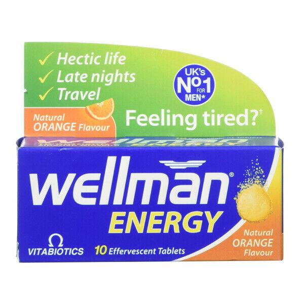 Wellman Energy Orange Flavour Tablets x 10 by Vitabiotics Vitamins - Wellman