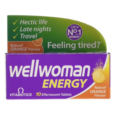 Wellwoman Energy Orange Flavour Tablet x 10 by Vitabiotics Vitamins - Wellwoman
