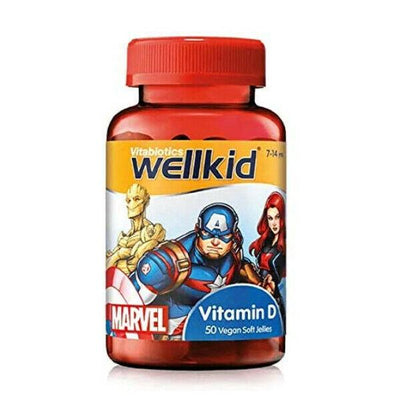 Wellkid Marvel Vitamin D Jellies x 50 by Vitabiotics -   Vitabiotics EasyMeds Pharmacy
