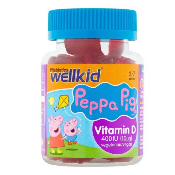Wellkid Peppa Pig Vitamin D Jellies x 30 by Vitabiotics -   Vitabiotics EasyMeds Pharmacy