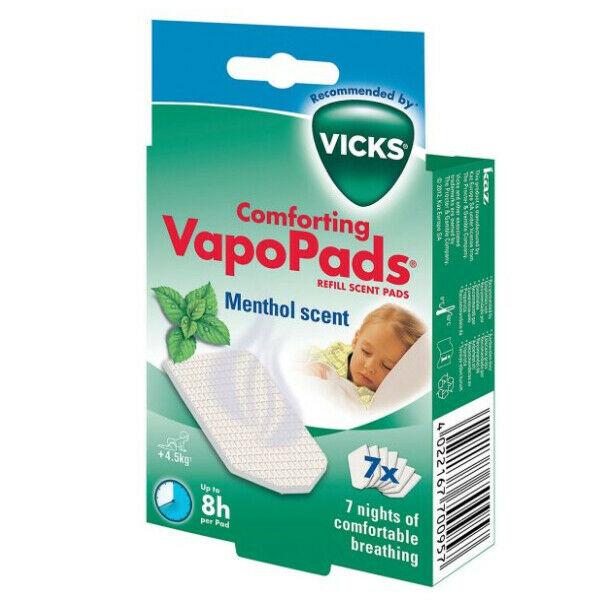 Vicks Comforting VapoPads Menthol Refill Scent Pads x 7 Coughs/Colds - Vicks