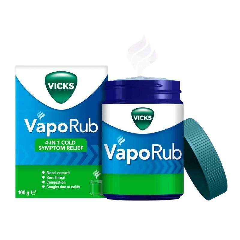 Vicks Vaporub Cold Symptom Relief 100g Coughs/Colds - Vicks