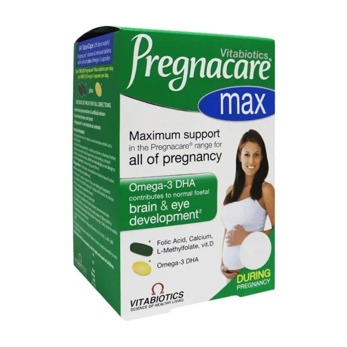 Vitabiotics Pregnacare Max Tablets Plus Omega 3x84 Caps EasyMeds Vitabiotics Pregnacare Max Tablets Plus Omega 3x84 Caps EasyMeds