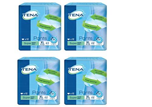 Tena Pants Super Protective Underwear Extra Large 12 x 4 Packs