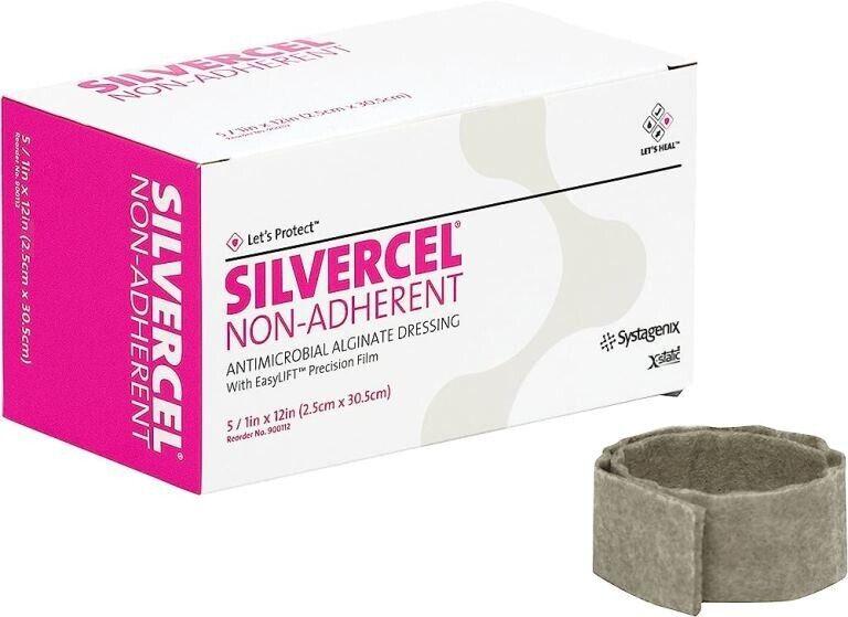 Silvercel Non-Adherent Antimicrobial Alginate Dressing 2.5cm x 30.5cm x 5 -   Silvercel EasyMeds Pharmacy