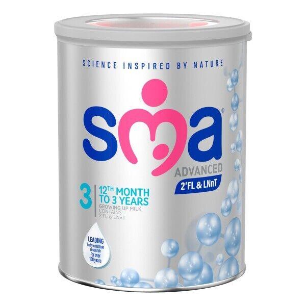 SMA Advanced 3 Growing Up Baby Milk Formula 1-3yrs 800g