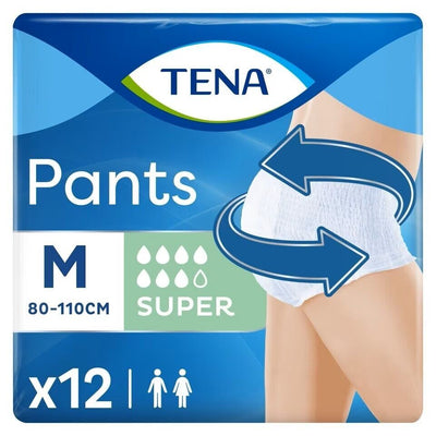 TENA Incontinence Pants Super Medium x 12