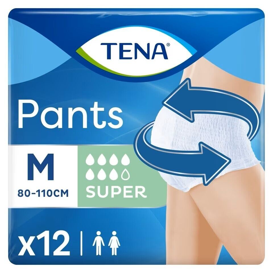 TENA Incontinence Pants Super Medium x 12 x 4 -   Tena EasyMeds Pharmacy