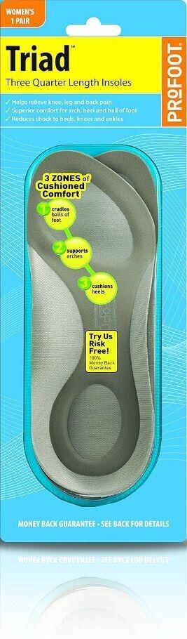 Profoot Triad Three Quarter Length Insoles (Womens) -   PROFOOT EasyMeds Pharmacy