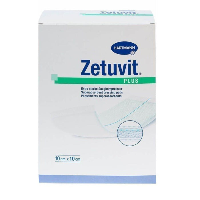 Zetuvit Plus Dressing Pads 10cm x 10cm x 10 Paul Hartmann