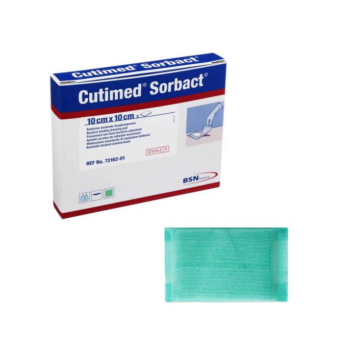 Cutimed Sorbact Dressing Pads (Choose size) Antibacterial/Antifungal Ulcers