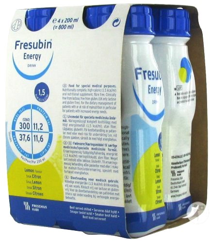 Fresubin Energy Lemon ( 4 x 200ml) Nutritional Drinks - Fresubin