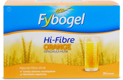 Fybogel Hi Fibre Sachets x 10/30 (Orange, Lemon) Laxatives - Fybogel