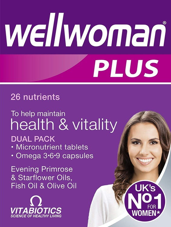 Vitabiotics Wellwoman Plus Omega 3∙6∙9 - 56 Tablets/Capsules -   Vitabiotics EasyMeds Pharmacy