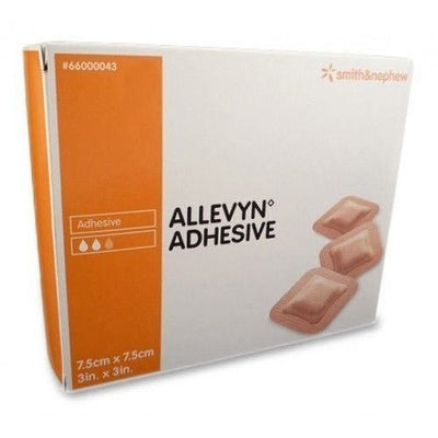 Allevyn Adhesive Classic Dressings 7.5cm x 7.5cm x10 - Wounds, Ulcers, Diabetic | EasyMeds Pharmacy