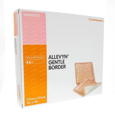ALLEVYN Gentle Border 17.5cm x 17.5cm Adhesive foam dressings 66800273 | EasyMeds Pharmacy